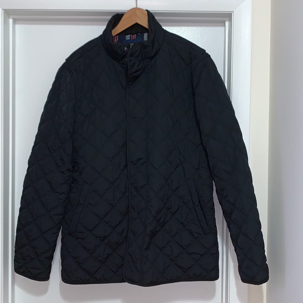 L Men’s Buttoned Down Quilted Jacket